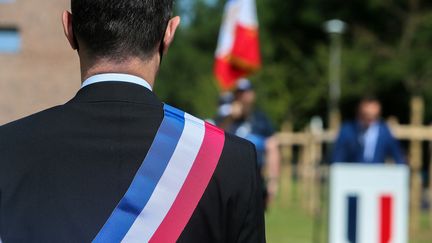 Une&nbsp;cérémonie de commémoration de l'Appel du 18-Juin le 18 juin 2021 à Valence (Drôme). Photo d'illustration. (NICOLAS GUYONNET / HANS LUCAS / AFP)