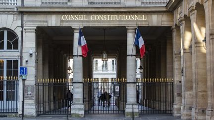 Le siège du Conseil constitutionnel, à Paris, le 24 septembre 2021. (HUGO PASSARELLO LUNA / HANS LUCAS / AFP)