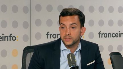 Jean-Philippe Tanguy,&nbsp;député Rassemblement national de la Somme, était l'invité de franceinfo, le 30 août 2022. (FRANCEINFO / RADIOFRANCE)