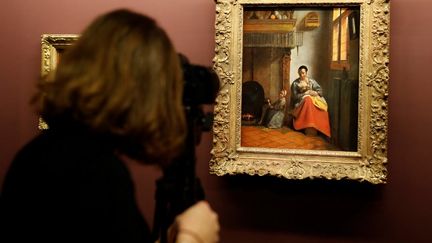 L'exposition Vermeer se poursuit jusqu'au 22 mai au musée du Louvre. (FRANCOIS GUILLOT / AFP)