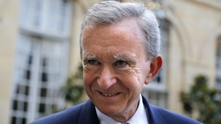 Bernard Arnault, le PDG du groupe de luxe LVMH &agrave; l'h&ocirc;tel Matignon, &agrave; Paris, le 5 septembre 2012. (FRANCOIS GUILLOT / AFP)