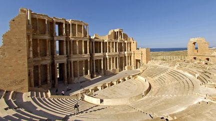 Le théâtre antique romain de Sabratha, en Libye (12 août 2018)
 (Philippe Roy / Aurimages / AFP)