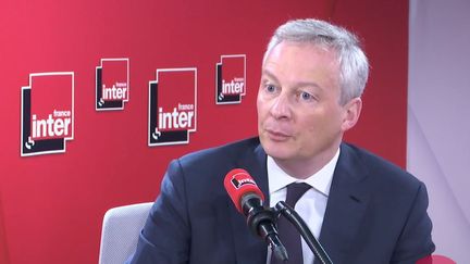 Le ministre de l'Économie Bruno Le Maire invité de France Inter, le 9 mars 2020. (FRANCE INTER / RADIO FRANCE)