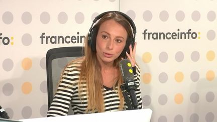 Laura Blajman-Kadar, co-organisatrice et rescapée du festival de musique Tribe of Nova attaqué par le Hamas, le 7 octobre 2023 dans le sud d'Israël. (FRANCEINFO / RADIOFRANCE)