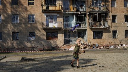 La ville de Koursk, en Russie, le 19 août 2024. (VLADIMIR ALEKSANDROV / ANADOLU / AFP)