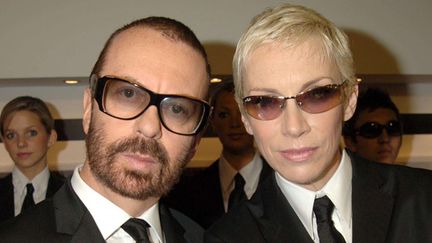 Dave Stewart et Annie Lennox, alias Eurythmics, lors de leur dernière reformation en 2005
 (Richard Young / Rex Fea/REX/SIPA)