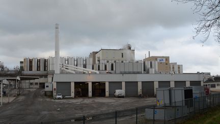 L'usine Celia, qui appartient au groupe Lactalis, de Craon, en Mayenne, jeudi 11 janvier 2018.&nbsp; (RONAN HOUSSIN / CROWDSPARK / AFP)