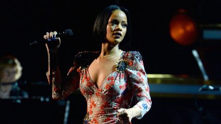 Rihanna le 13 février 2016 à Los Angeles, lors de la cérémonie MusiCares en l'honneur de Lionel Richie
 (Larry Busacca / Getty Images North America / AFP)