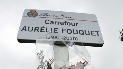 &nbsp; (Un carrefour "Aurélie Fouquet" a été baptisé en hommage à la policière © Maxppp)