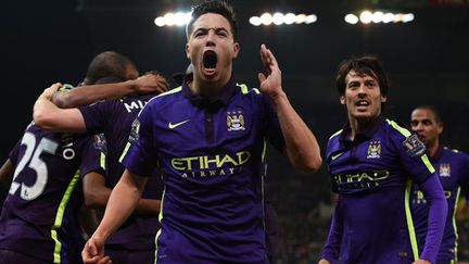 Le milieu de terrain de Manchester City, Samir Nasri