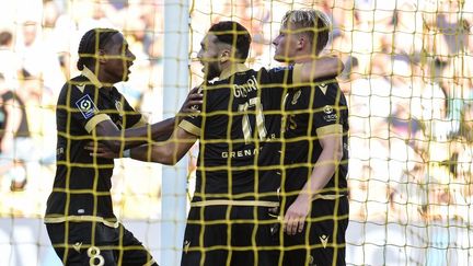 Les Niçois ont remporté une victoire importante à l'extérieur contre Nantes (2-0), dimanche 12 septembre 2021. (SEBASTIEN SALOM-GOMIS / AFP)