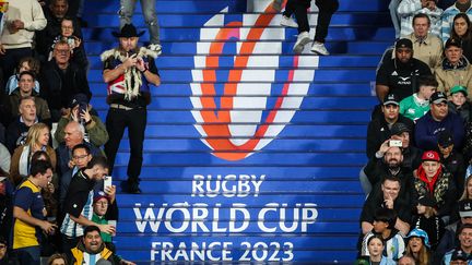 La Coupe du monde de rugby en France dans les gradins du Stade de France, le 20 octobre 2023. (MATTHIEU MIRVILLE / MATTHIEU MIRVILLE)