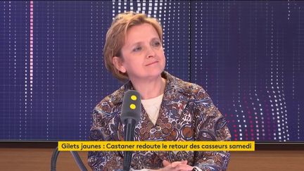 Florence Berthout, maire LR du 5e arrondissement de Paris, le 19 avril 2019. (FRANCEINFO / RADIOFRANCE)