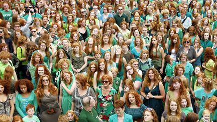 Rassemblement annuel de roux &agrave; Breda (Pays-Bas), le 2 septembre 2012. (BAS CZERWINSKI / EPA / MAXPPP)