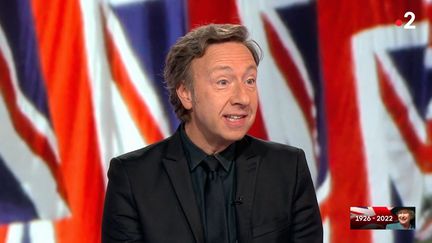 Stéphane Bern sur le plateau du 20 Heures de France 2, le 18 septembre 2022. (CAPTURE ECRAN FRANCE 2)