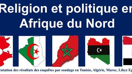 Une photo de l'étute effectuée par l'institut de sondage tunisien Sigma dans cinq pays d'Afrique du Nord (Capture d&#039;écran )