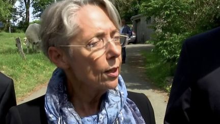 En déplacement dans le Calvados, la Première ministre Élisabeth Borne sonde la circonscription dans laquelle elle est candidate aux élections législatives. (FRANCE 3)