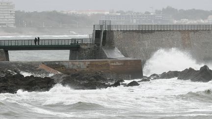 La tempête Gabriel frappe le littoral Atlantique, le 29 janvier 2019. (MAXPPP)