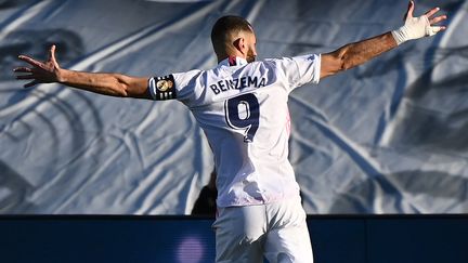 Karim Benzema a délivré le Real face à Elche. (GABRIEL BOUYS / AFP)