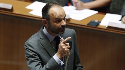 Edouard Philippe, le 19 juillet 2017, à l'Assemblée nationale.&nbsp; (FRANCOIS GUILLOT / AFP)