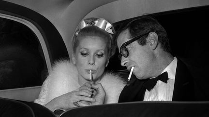 Catherine Deneuve et Roger Vadim à Paris en 1963
 (AFP)