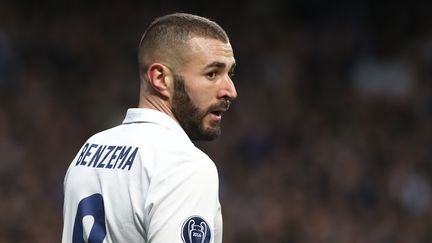 L'attaquant français du Real Madrid, Karim Benzema, lors d'un match contre Naples, le 15 février 2017 à Madrid. (RADDAD JEBARAH / AFP)