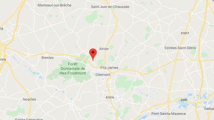 La victime a été retrouvé morte à son domicile de Ronquerolles, près d'Agnetz (Oise), lundi 4 novembre 2019. (GOOGLE MAPS)
