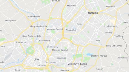 Entre Lille et Roubaix (Nord). (GOOGLE MAPS)