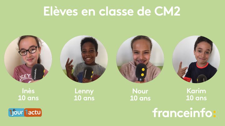 franceinfo junior, une émission en parteanariat avec le magazine d'actualités pour enfants 1jour1actu et 1jour1actu.com. (FRANCEINFO / RADIO FRANCE)