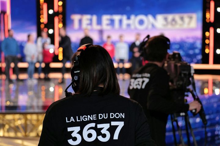 Le Téléthon 2020.&nbsp; (GILLES GUSTINE / FRANCE TELEVISIONS / AFP)