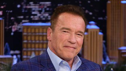 Arnold Schwarzenegger invité du "Tonight Show" de Jimmy Fallon, le 14 décembre 2017 à New York
 (Theo Wargo / Getty Images / AFP)