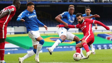 Mohammed Salah inscrit son 100e but avec les Reds (PETER BYRNE / POOL)