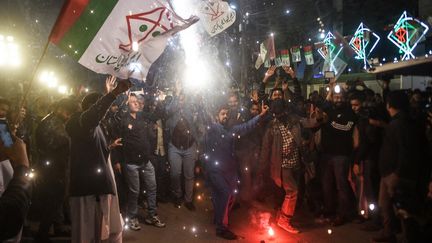 A rally on the sidelines of the national elections in Pakistan, February 9, 2024. (RIZWAN TABASSUM / AFP)