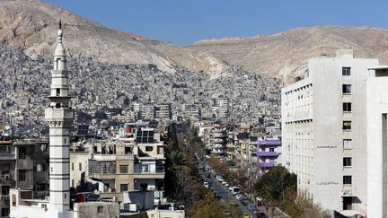 A view of the city of Damascus, January 9, 2024 in Syria.  (LOUAI BESHARA / AFP)