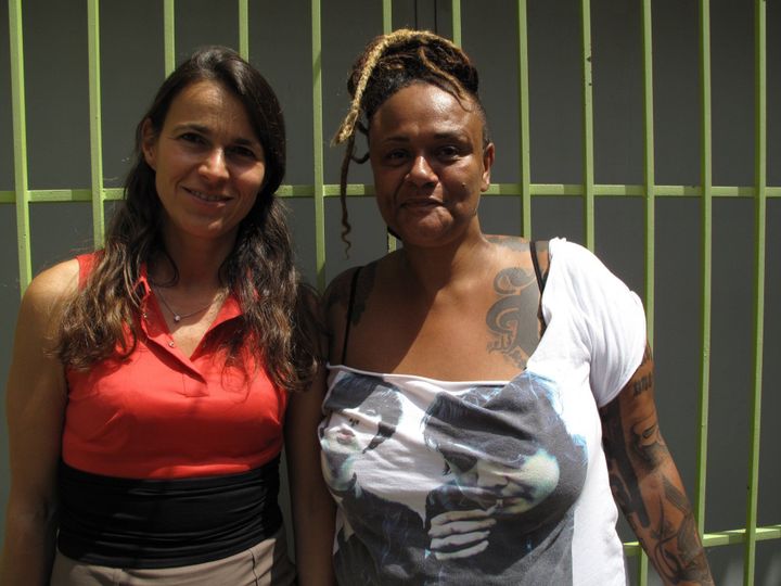 Aurélie Filippetti et Fanny Bouyagui lors de l&#039;inauguration le 8 juillet,
 (Catherine Donazzan)