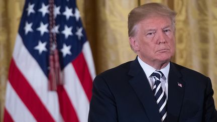 Le président américain Donald Trump à la Maison Blanche, à Washington, le 9 mai 2018. (SAUL LOEB / AFP)