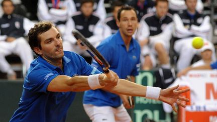 Michael Llodra et Julien Benneteau au filet