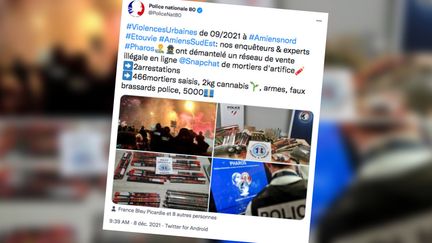 Sur le compte officiel de la police nationale&nbsp;de la Somme. (CAPTURE D'ECRAN TWITTER)