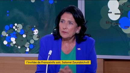 Salomé Zourabichvili invitée de franceinfo