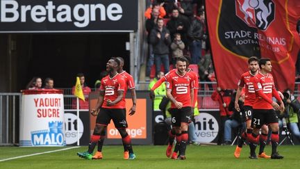 Rennes et Monaco se quittent sur un match nul (1-1).  (LOIC VENANCE / AFP)