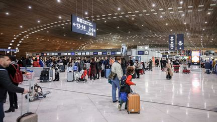 L'aéroport de Roissy-Charles de Gaulle, le 1er janvier 2023. (LUC NOBOUT / MAXPPP)