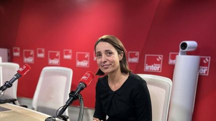 Sophie Binet, secrétaire générale de la CGT, invitée de France Inter le lundi 9 décembre 2024 (FRANCE INTER / RADIOFRANCE)