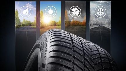 L'mportance des pneumatiques sur une voiture, premier élément en contact avec la route. Ici des Weather Control A005, performants sous la pluie. (BRIDGESTONE POUR FRANCE INFO)