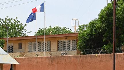 Ambassade de France au Niger, à Niamey, le 28 août 2023. (AFP)