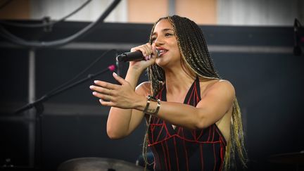 Kimberose, lors d'un festival à Perpignan, le 29 juillet 2022. (CLEMENTZ MICHEL/MAXPPP)