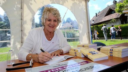 &nbsp; (Le 30 mai 2015, Denise Bombardier dédicace ses livres à la 5e fête du livre d'Annecy © PHOTOPQR/LE DAUPHINE / MaxPPP)