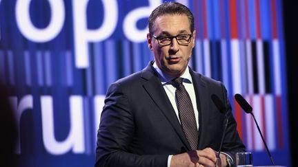 Le vice-chancelier d'extrême droite autrichien, Heinz-Christian Strache, le 7 juin 2018 à Berlin (Allemagne).&nbsp; (JENS KRICK / GEISLER-FOTOPRESS / AFP)