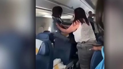 Les images ont fait le tour des réseaux sociaux...&nbsp;Des passagers, à bord d'un avion de la compagnie Air Caraïbes se sont violemment battus.&nbsp;Un membre de l'équipage a été blessé et trois personnes sont placées en garde à vue. (FRANCE 3)