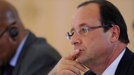 Fran&ccedil;ois Hollande, le 5 septembre 2013 &agrave; Saint-P&eacute;tersbourg (Russie).&nbsp; (JACQUES WITT / AFP)