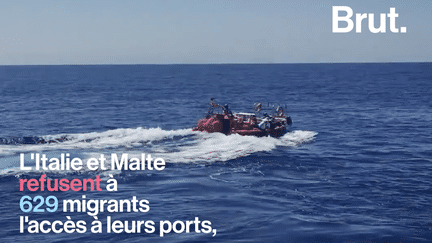 VIDEO. "Ils sont faibles, fatigués, épuisés"…L’Italie et Malte a refusé à 629 migrants l’accès à leurs ports (BRUT)